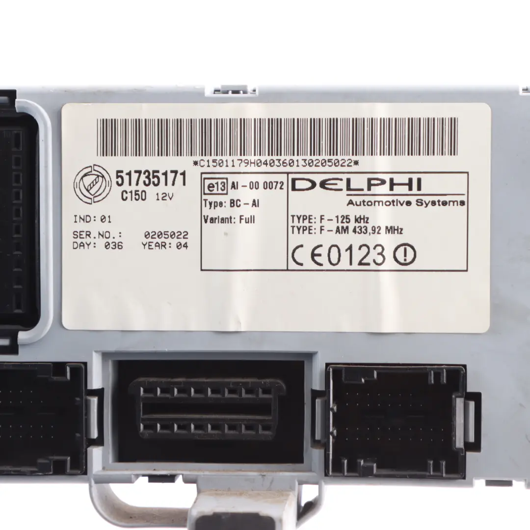 Fiat Doblo 119 Body Control Comfort Unit Module BC ECU Delphi C150 - SKU 51735171 - Part number 51735171