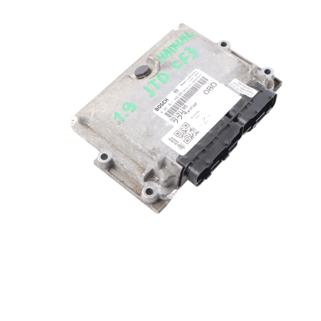 CF3 105HP Engine Unit ECU Manual Gearbox to Fiat Doblo 1.9 JTD with Part number 55191195 Fiat Doblo 1.9 JTD CF3 105HP Engine Unit ECU Manual Gearbox - SKU 55191195 - Part number 55191195