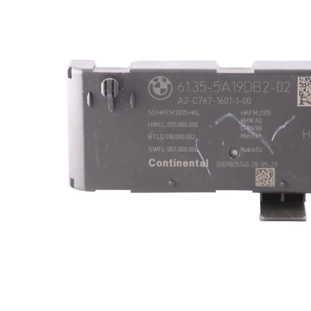 Module levage hayon arrière Commande couvercle coffre para BMW G20 G30 G12 con número de pieza 5A19DB2 BMW G20 G30 G12 Module levage hayon arrière Commande couvercle coffre - SKU 5A19DB2 - Número de pieza 5A19DB2