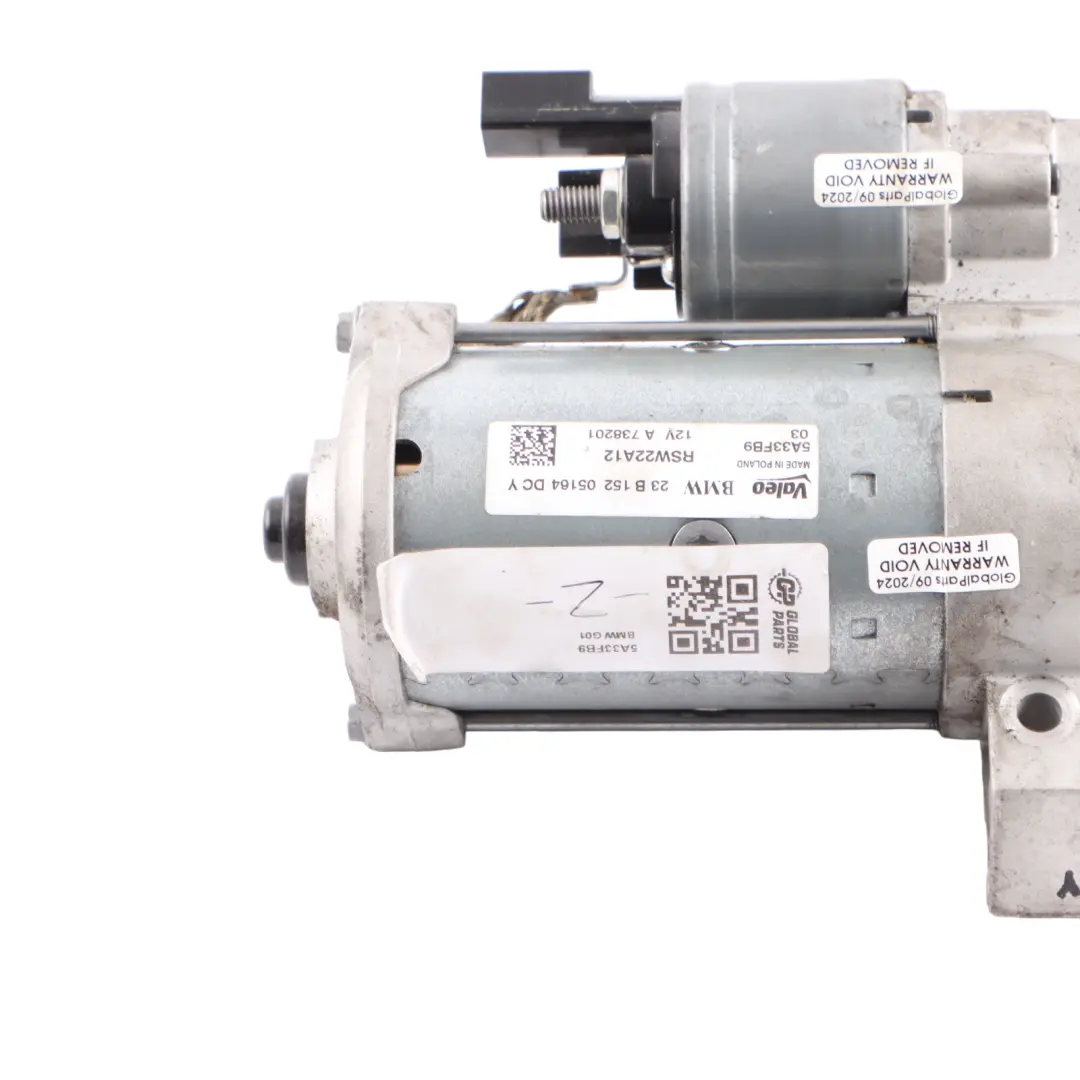 Starter Motor BMW X3 G01 G20 G21 G30 G31 B47 Diesel Engine Valeo to with Part number 5A33FB9 Starter Motor BMW X3 G01 G20 G21 G30 G31 B47 Diesel Engine Valeo - SKU 5A33FB9 - Part number 5A33FB9