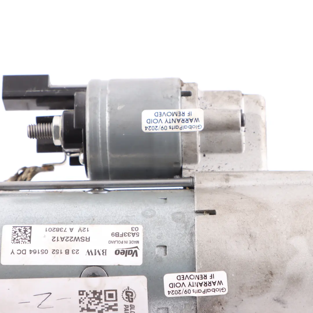 Starter Motor BMW X3 G01 G20 G21 G30 G31 B47 Diesel Engine Valeo to with Part number 5A33FB9 Starter Motor BMW X3 G01 G20 G21 G30 G31 B47 Diesel Engine Valeo - SKU 5A33FB9 - Part number 5A33FB9