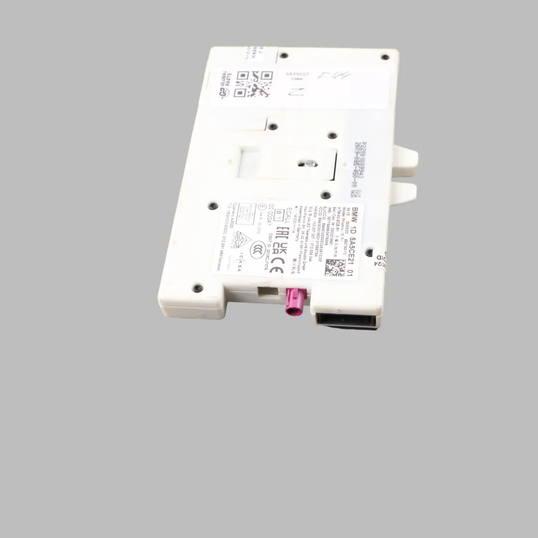 Telematics Module BMW G01 G02 G20 G21 G30 G31 F40 F44 Control Unit to with Part number 5A5CE21 Telematics Module BMW G01 G02 G20 G21 G30 G31 F40 F44 Control Unit - SKU 5A5CE21 - Part number 5A5CE21