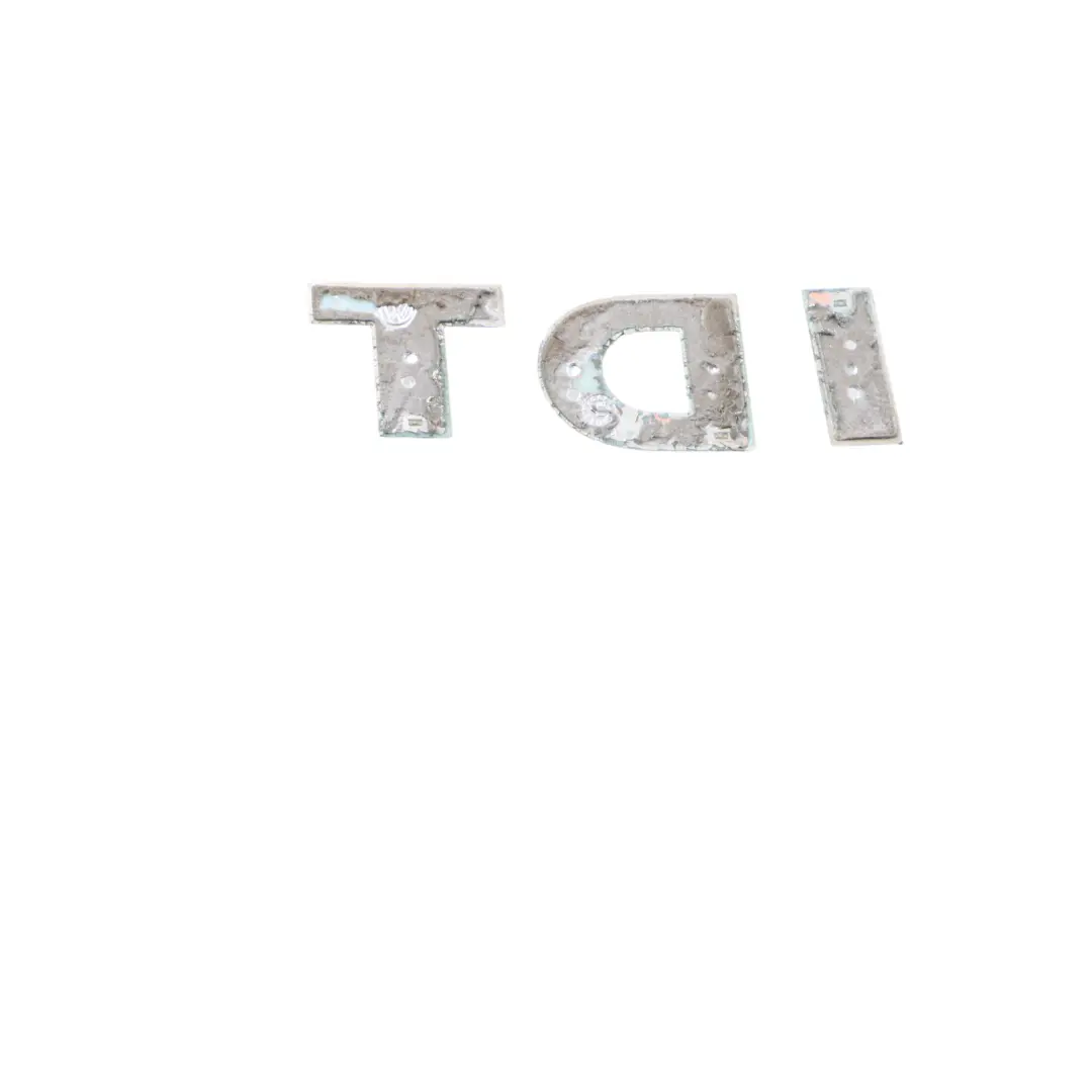 Lettering TDI to Badge Logo Volkswagen Golf Caddy Transporter Tailgate with Part number 5G0853675F Badge Logo Volkswagen Golf Caddy Transporter Tailgate Lettering TDI - SKU 5G0853675F - Part number 5G0853675F