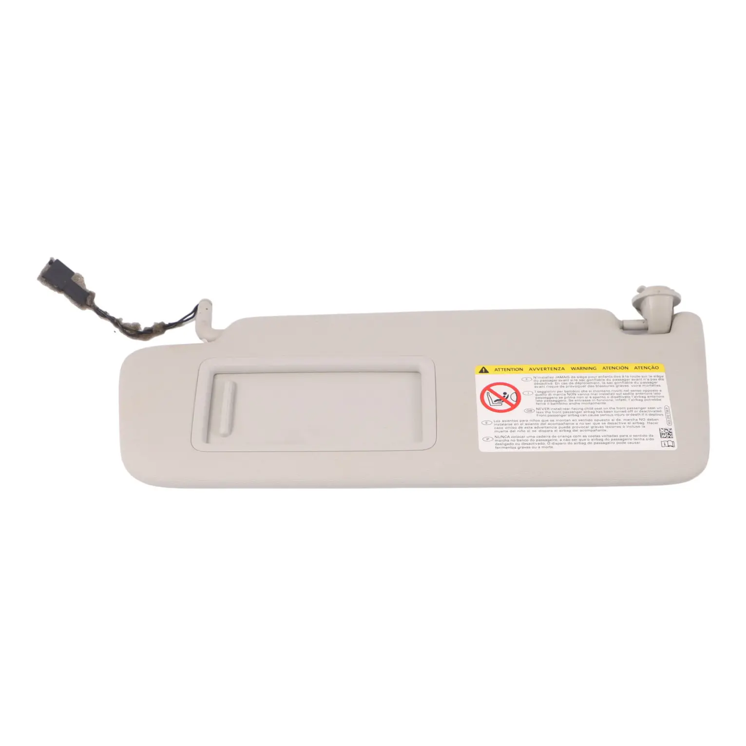 VW Volkswagen Golf 7 Parasol Izquierdo Panel Espejo Gris 5G0857551Q