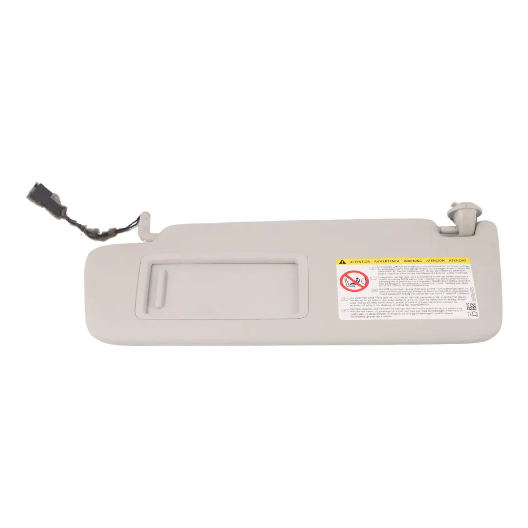 VW Volkswagen Golf 7 Sun Visor Left N/S Sunvisor Mirror Panel Grey - SKU 5G0857551Q - Part number 5G0857551Q