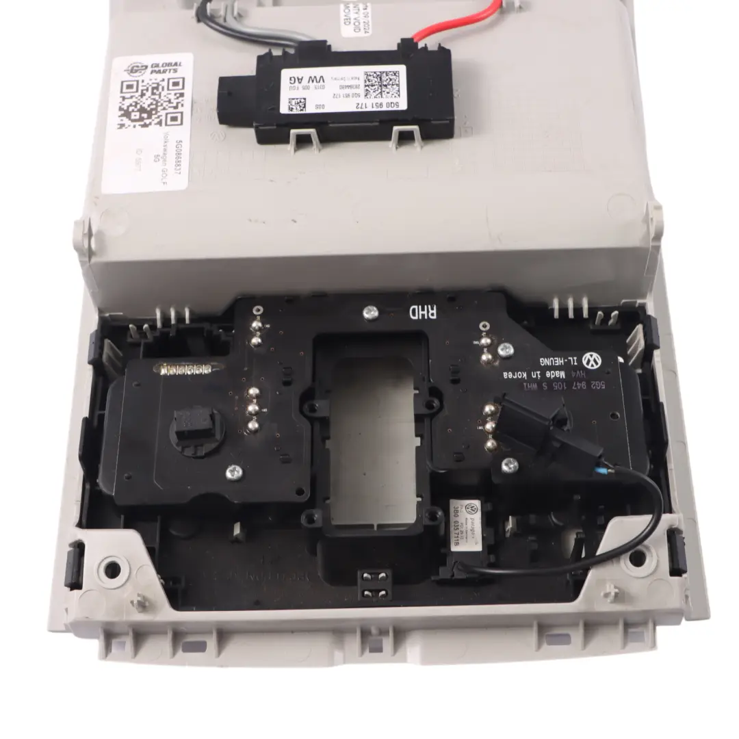 Volkswagen Golf 7 Luce tetto Lampada lettura anteriore Interruttore - SKU 5G0868837 - Numero di parte 5G0868837