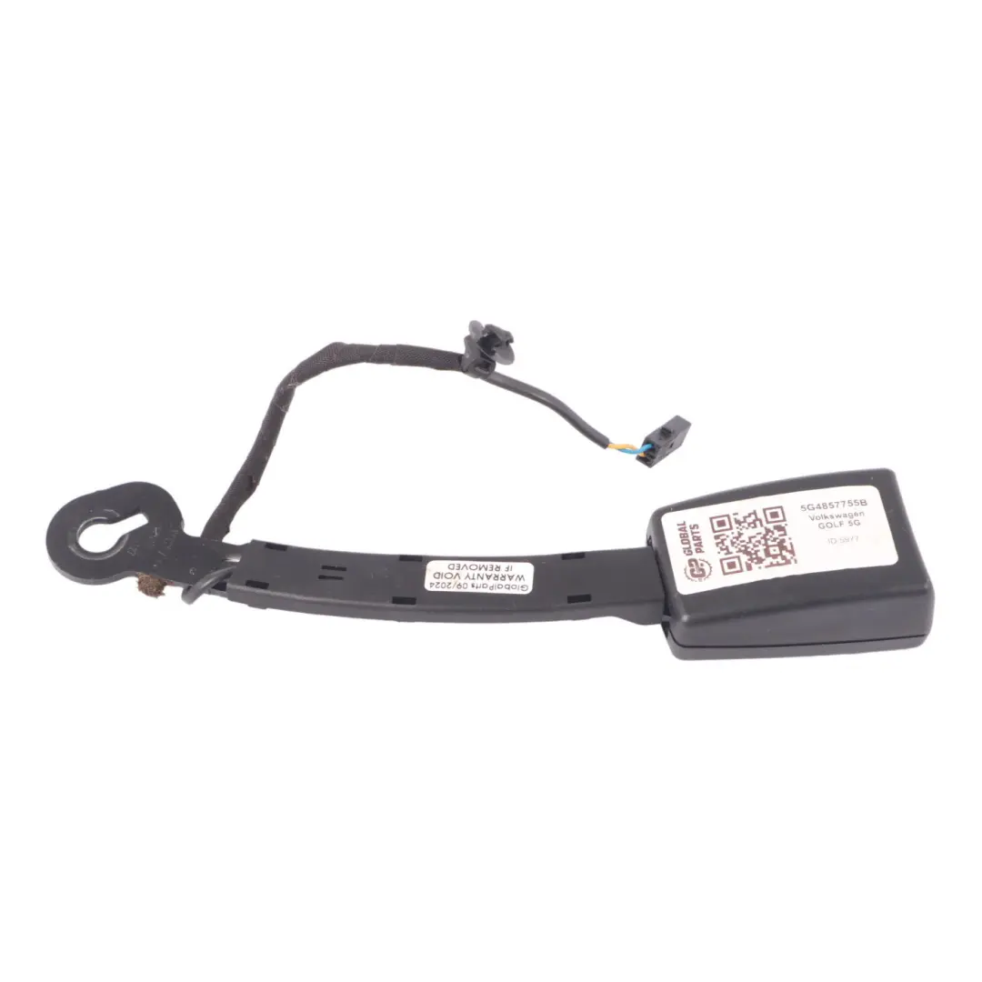 Volkswagen Golf 5G Fibbia cintura sicurezza anteriore Blocco chiusura - SKU 5G4857755B - Numero di parte 5G4857755B