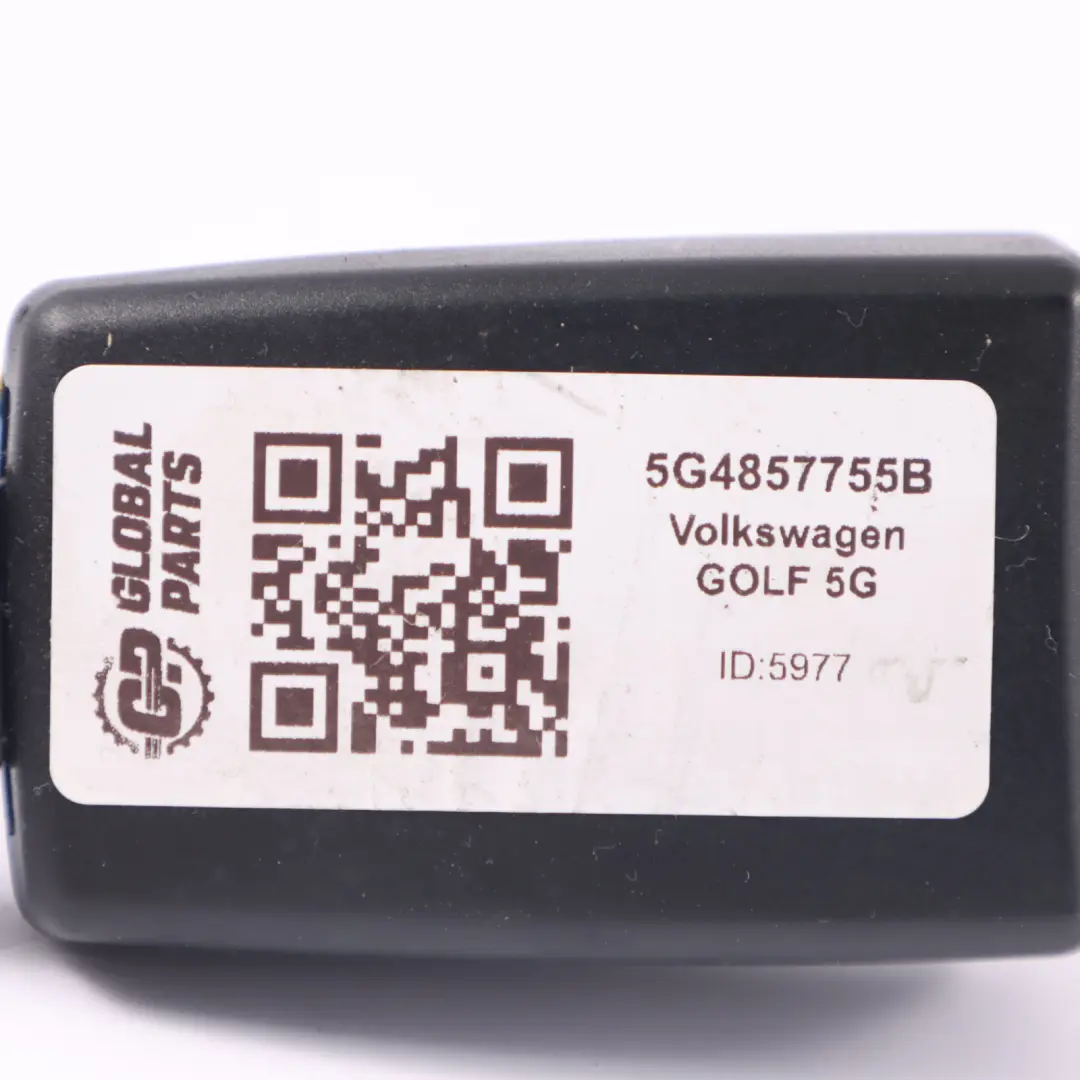 Volkswagen Golf 5G Fibbia cintura sicurezza anteriore Blocco chiusura - SKU 5G4857755B - Numero di parte 5G4857755B