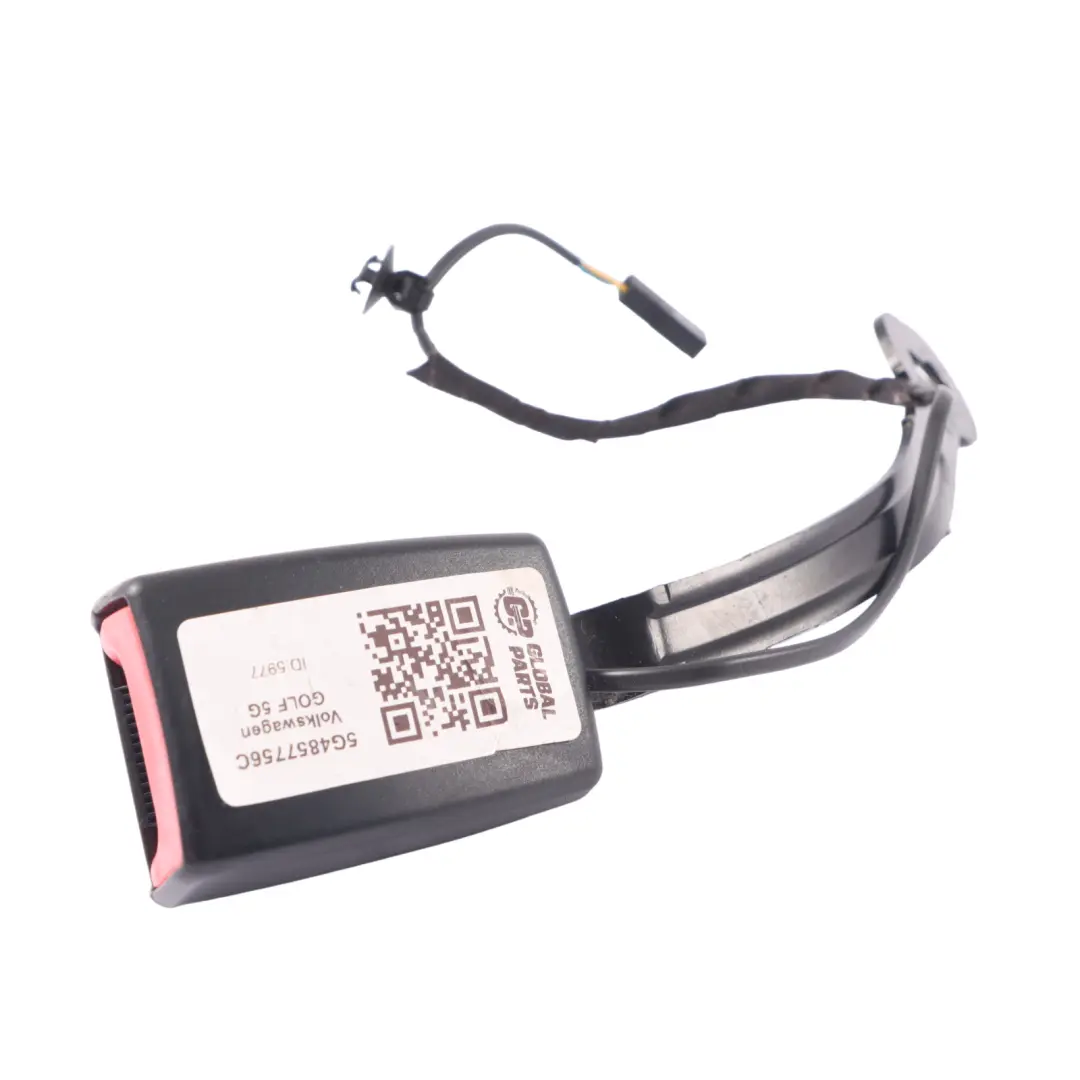 Front Seat Belt Buckle Right O/S Latch Catch Lock to Volkswagen Golf Mk7 with Part number 5G4857756C Volkswagen Golf Mk7 Front Seat Belt Buckle Right O/S Latch Catch Lock - SKU 5G4857756C - Part number 5G4857756C