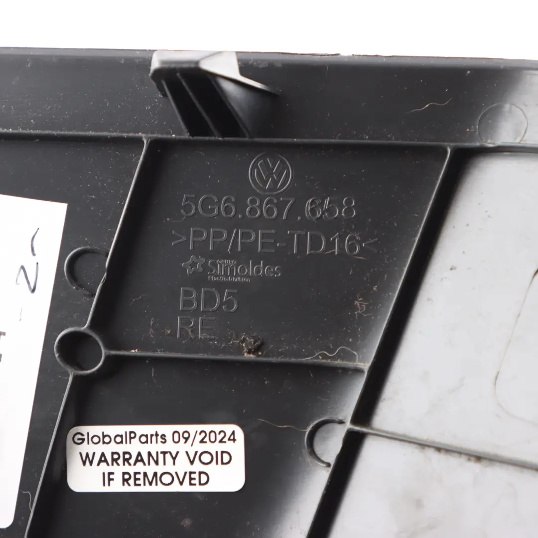 5G Portabagagli Copertura Portellone Posteriore per Volkswagen Golf con numero di parte 5G6867658 Volkswagen Golf 5G Portabagagli Copertura Portellone Posteriore - SKU 5G6867658 - Numero di parte 5G6867658