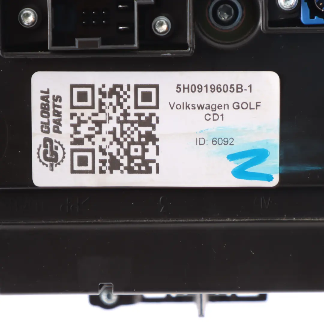 Multimedia Display Screen Radio Sat Nav Head Unit 5H0919605B Volkswagen GOLF CD1 - SKU 5H0919605B-1 - Part number 5H0919605B-1