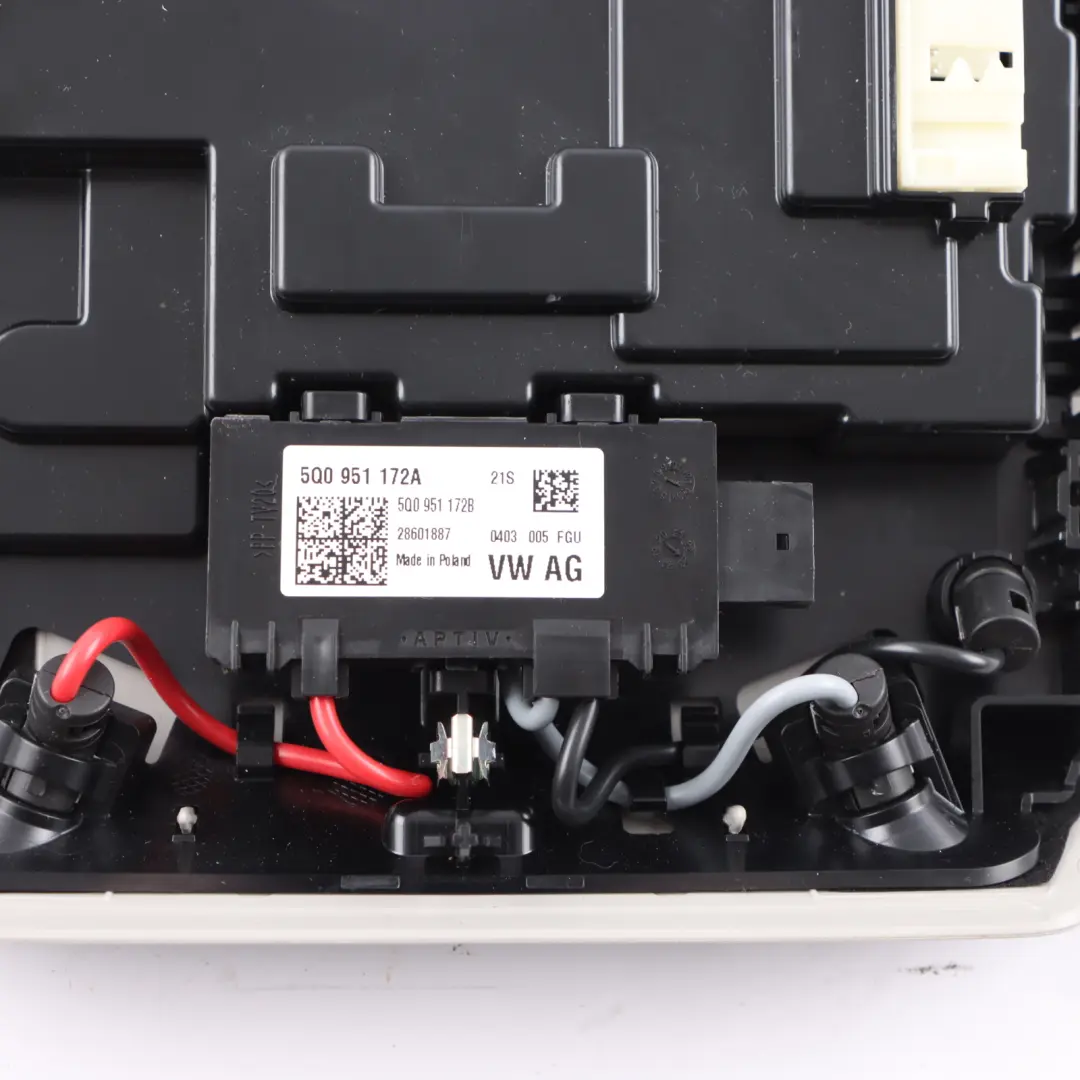 VW Golf 8 CD1 Courtesy Headliner Interior Read Light Lamp Roof - SKU 5H0959561BM - Part number 5H0959561BM