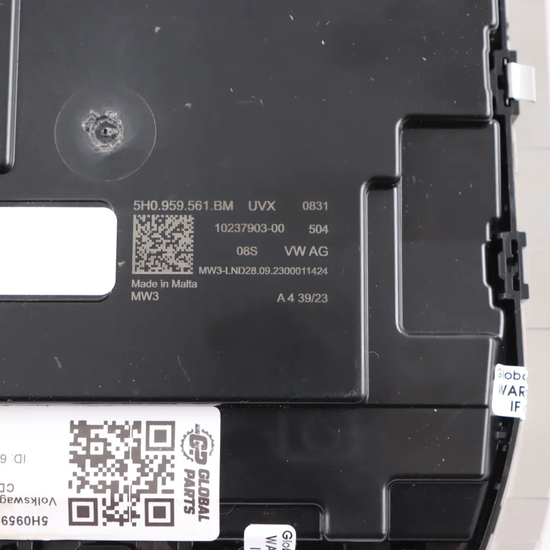 VW Golf 8 CD1 Courtesy Headliner Interior Read Light Lamp Roof - SKU 5H0959561BM - Part number 5H0959561BM