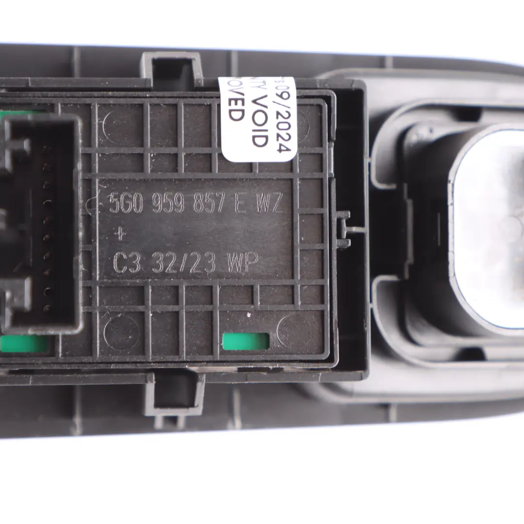 Volkswagen Golf CD1 Front Door Drivers Window Switch Mirrors Control - SKU 5H0959857E - Part number 5H0959857E