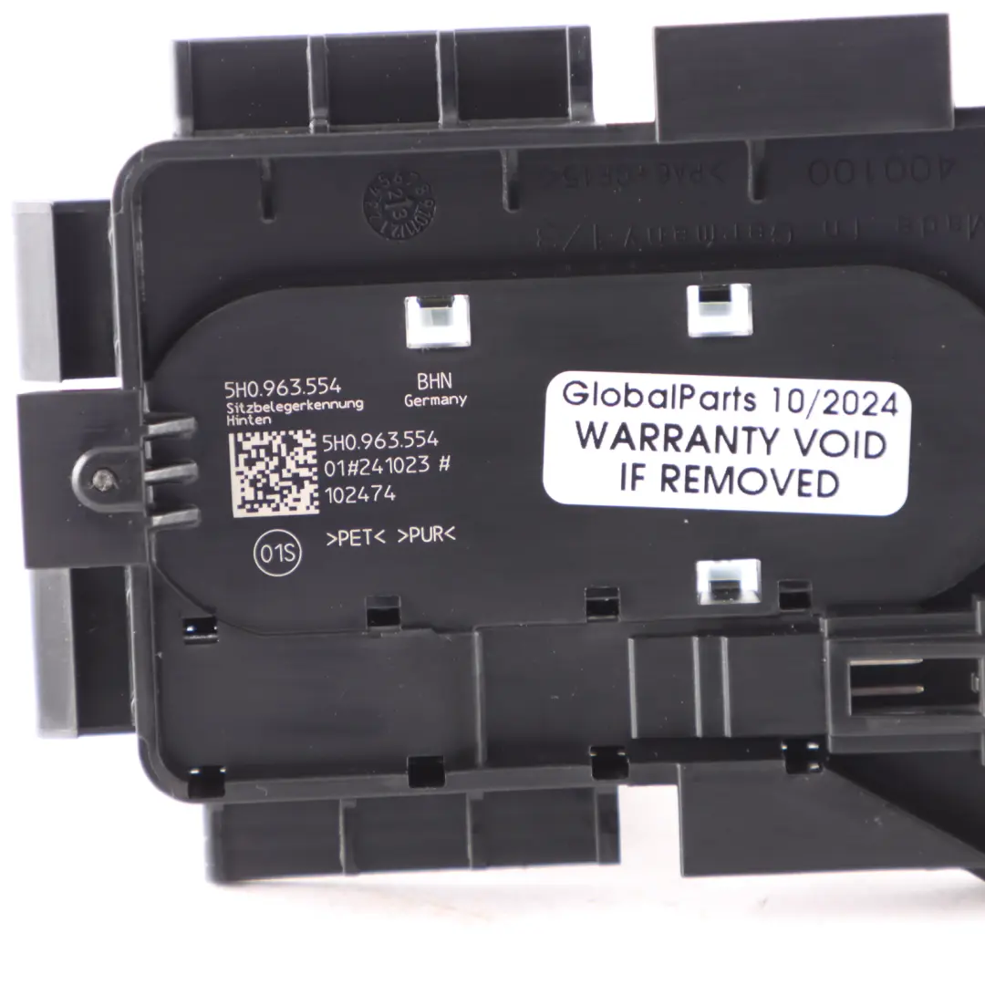 Mk8 Rear Seat Bench Couch Occupancy Sensor Unit to Volkswagen Golf with Part number 5H0963554 Volkswagen Golf Mk8 Rear Seat Bench Couch Occupancy Sensor Unit - SKU 5H0963554 - Part number 5H0963554