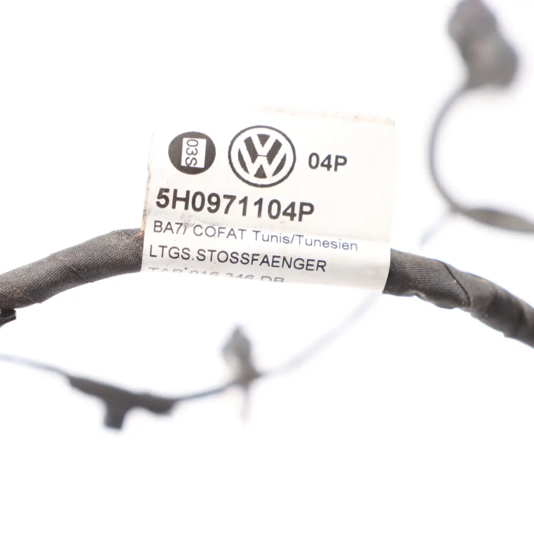 Volkswagen Golf Mk8 CD1 Parksensor Verkabelung hintere Stoßstange Loom Kabel - SKU 5H0971104P - Teilenummer 5H0971104P
