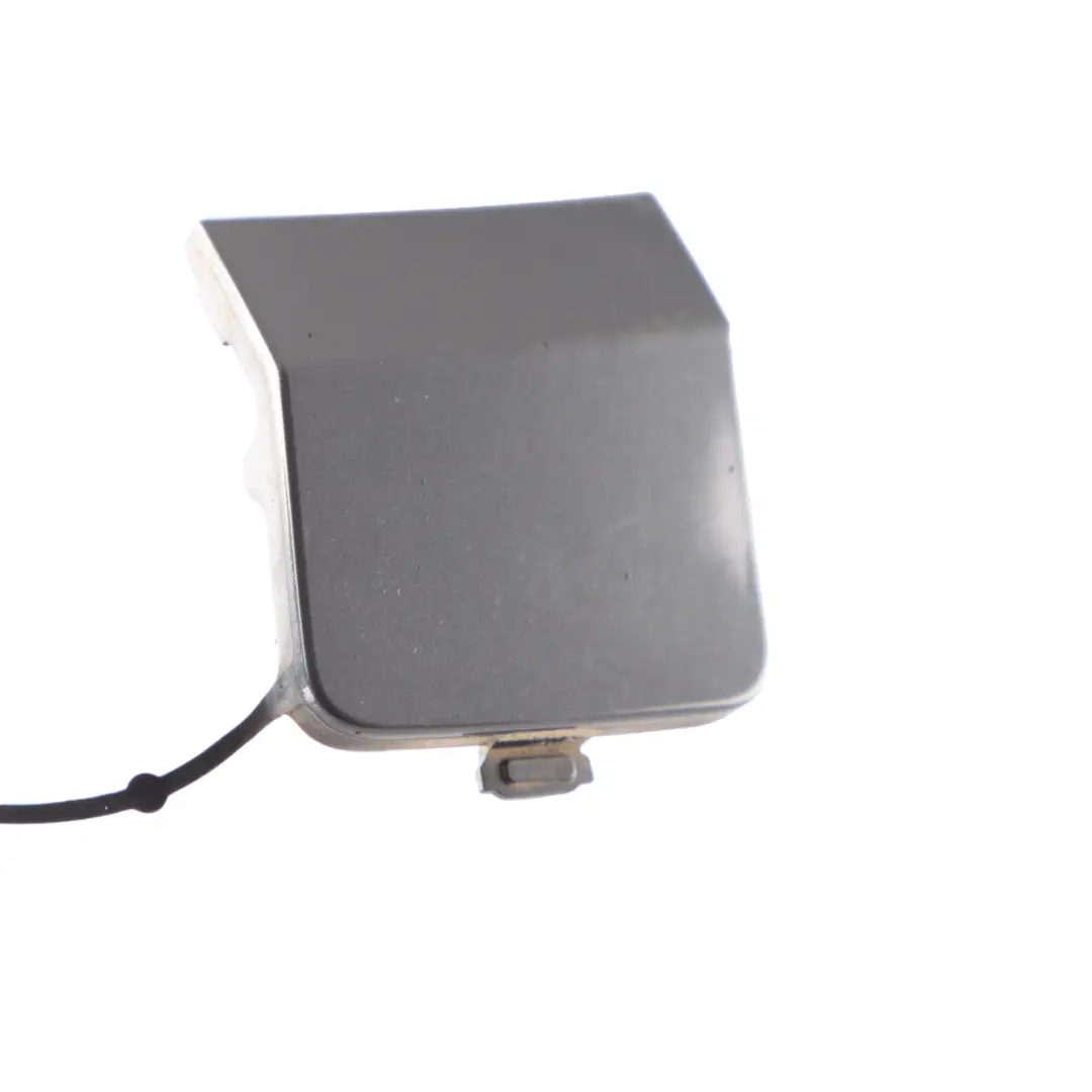 Bumper Towing Eye Cover Cap Dolphin Grey - C7Q to Volkswagen Golf 8 Rear with Part number 5H6807441 Volkswagen Golf 8 Rear Bumper Towing Eye Cover Cap Dolphin Grey - C7Q - SKU 5H6807441-DOG - Part number 5H6807441