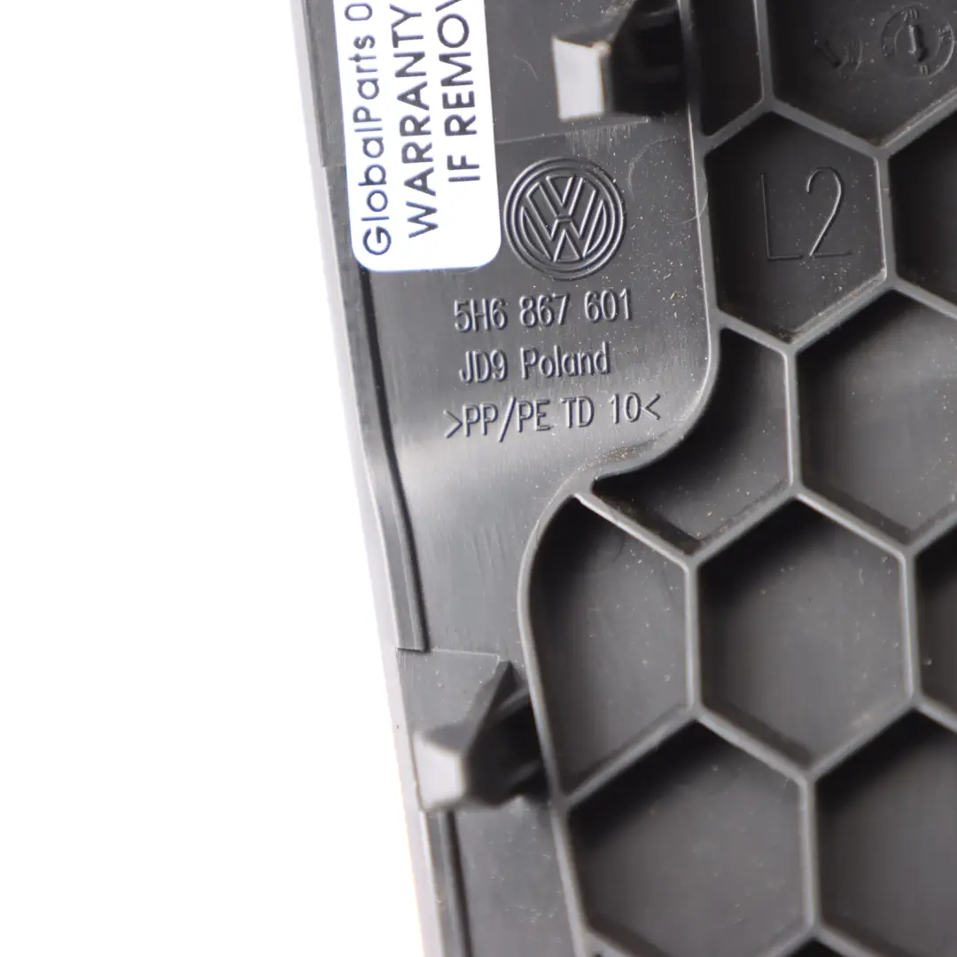 Trunk Interior Panel Trim Cover Left N/S Black 5H6867601 to Volkswagen Golf CD1 with Part number 5H6867747 Volkswagen Golf CD1 Trunk Interior Panel Trim Cover Left N/S Black 5H6867601 - SKU 5H6867747 - Part number 5H6867747