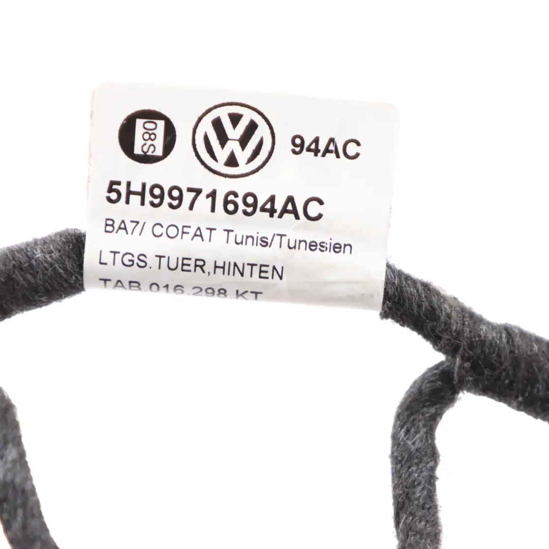 Mk8 Door Cable Rear Right O/S Harness Wiring Loom to VW Volkswagen Golf with Part number 5H9971694AC VW Volkswagen Golf Mk8 Door Cable Rear Right O/S Harness Wiring Loom - SKU 5H9971694AC - Part number 5H9971694AC