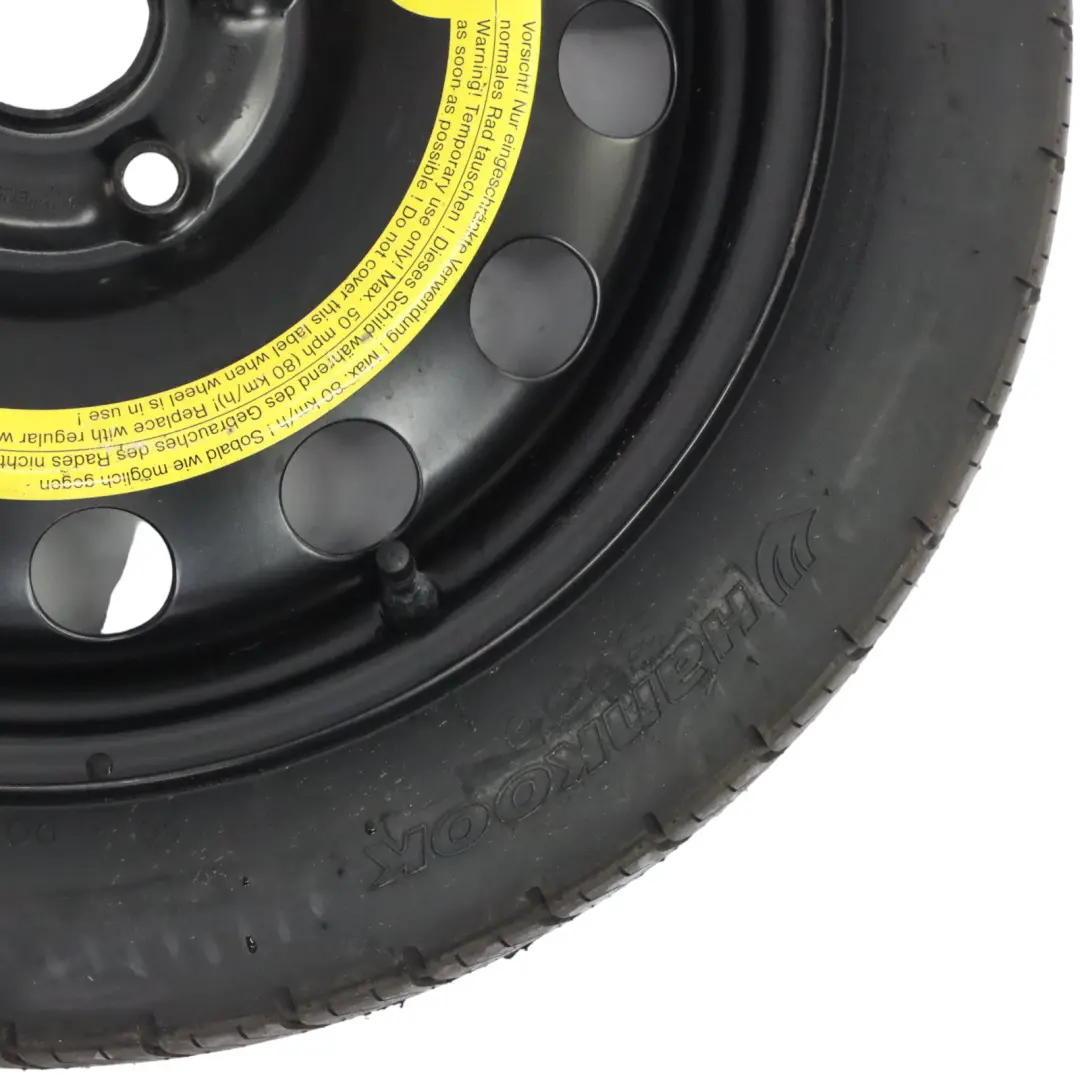 Volkswagen Golf Mk5 1K Steel Spare Wheel R16 Tyre Hankook 125/70 - SKU 5K0601011AB - Part number 5K0601011AB