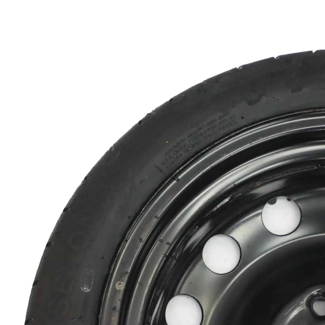 Mk5 1K Ruota Scorta Acciaio R16 Pneumatico 125/70 per Volkswagen Golf con numero di parte 5K0601011AB Volkswagen Golf Mk5 1K Ruota Scorta Acciaio R16 Pneumatico 125/70 - SKU 5K0601011AB - Numero di parte 5K0601011AB