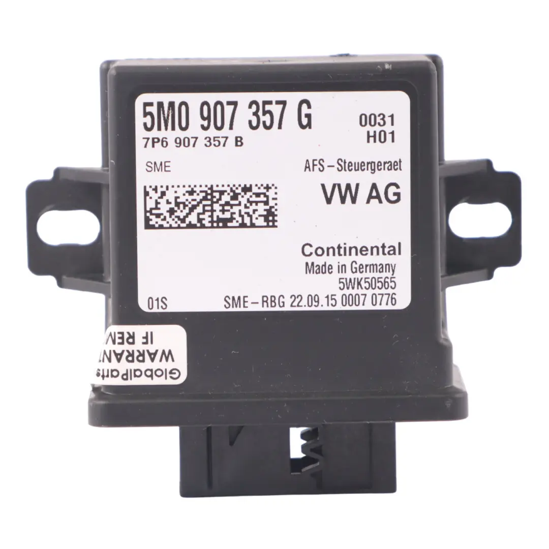 Audi Q3 8U Headlight Range Control Unit Module ECU - SKU 5M0907357G - Part number 5M0907357G
