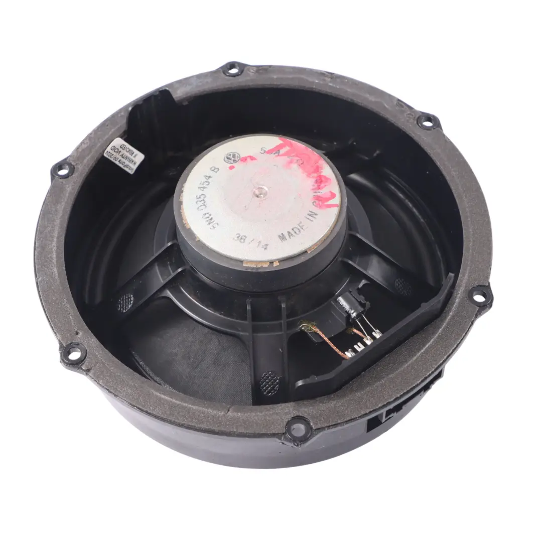 Front Door Low Tone Speaker Left Right N/O/S to Volkswagen Tiguan 5N with Part number 5N0035454B Volkswagen Tiguan 5N Front Door Low Tone Speaker Left Right N/O/S - SKU 5N0035454B - Part number 5N0035454B