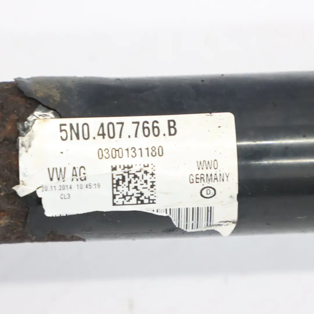 Volkswagen Tiguan 5N Albero di trasmissione anteriore destro laterale - SKU 5N0407762F - Numero di parte 5N0407762F