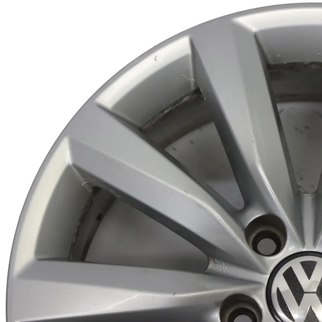 Volkswagen Tiguan 5N Srebrna Felga Aluminiowa 17" ET:43 7J - SKU 5N0601025AH-2 - Numer Części 5N0601025AH