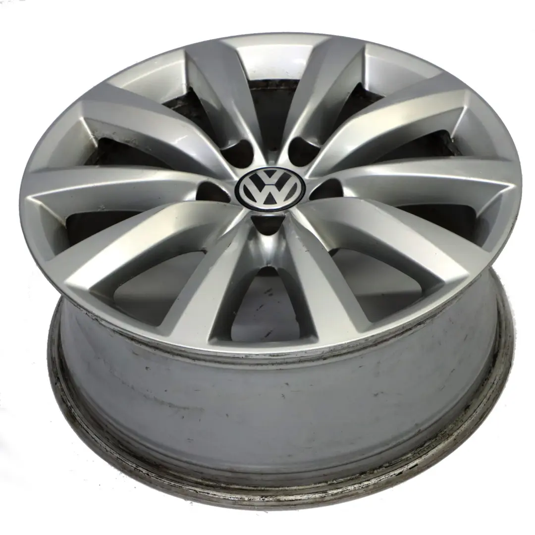 Volkswagen Tiguan 5N Srebrna Felga Aluminiowa 17" ET:43 7J - SKU 5N0601025AH-2 - Numer Części 5N0601025AH