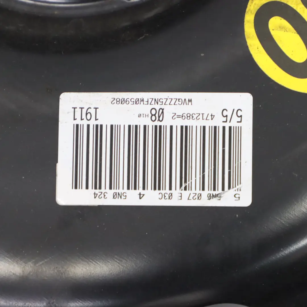 Volkswagen Tiguan 5N Roue de Secours Jante Acier R18 Pneu 145/80 - SKU 5N0601027E - Numéro de pièce 5N0601027E