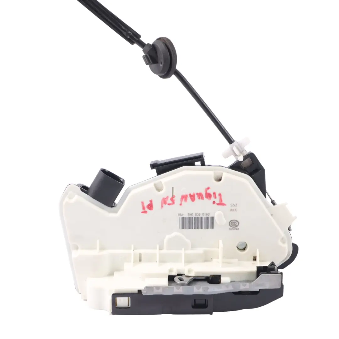 Volkswagen Tiguan 5N Rear Door Lock Latch Actuator Right O/S Mechanism - SKU 5N0839016G - Part number 5N0839016G
