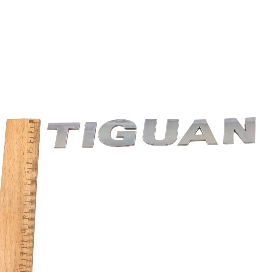 Emblem Lettering Rear Trunk Badge to Volkswagen Tiguan 5N Tailgate with Part number 5N0853687B Volkswagen Tiguan 5N Tailgate Emblem Lettering Rear Trunk Badge - SKU 5N0853687B - Part number 5N0853687B