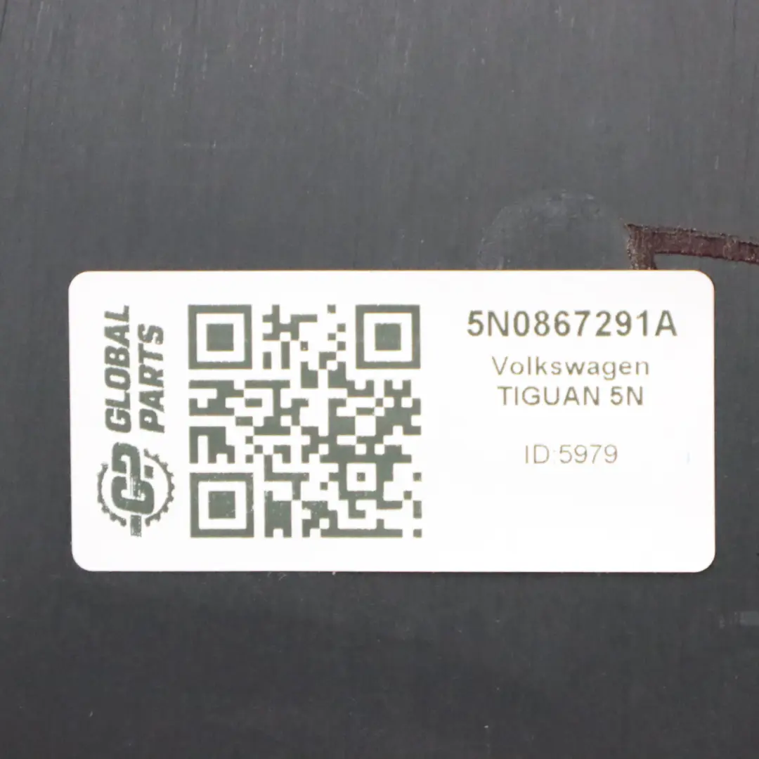 Volkswagen Tiguan 5N B Pillar Cover Panel Lower Trim Left N/S Black - SKU 5N0867291A - Part number 5N0867291A