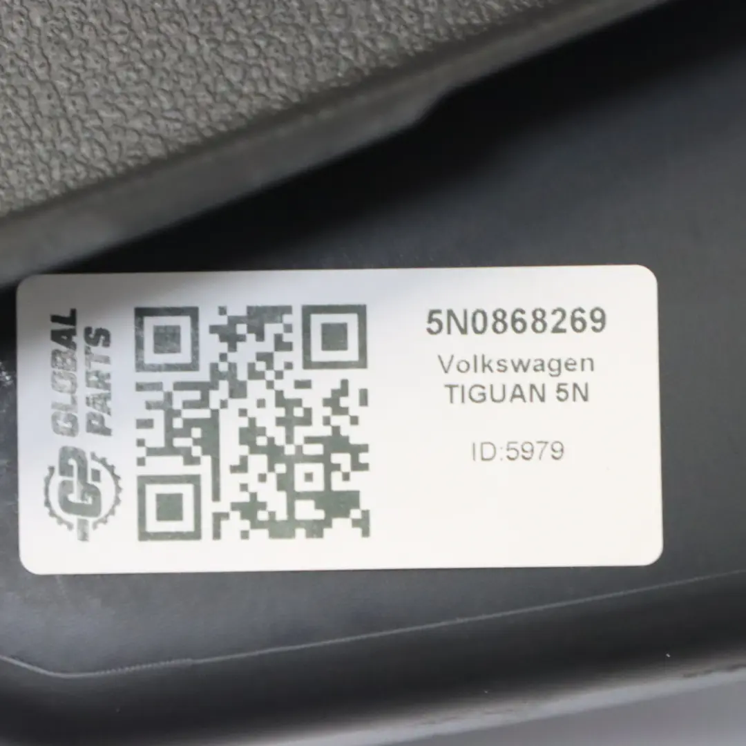Volkswagen Tiguan 5N Couvre Pilier C Gauche Noir - SKU 5N0868269 - Numéro de pièce 5N0868269