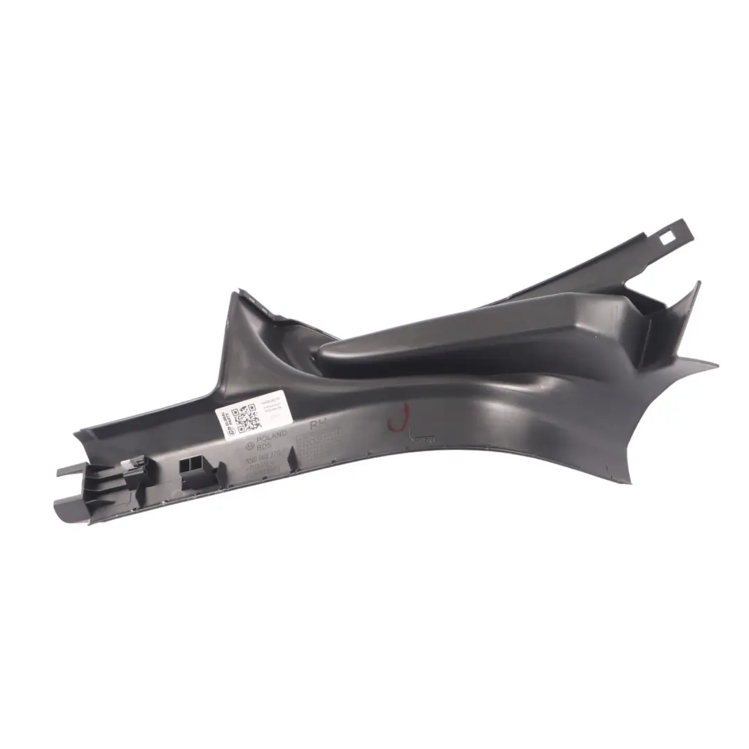 Volkswagen Tiguan 5N C Rivestimento Del Montante Destro Nero - SKU 5N0868270 - Numero di parte 5N0868270
