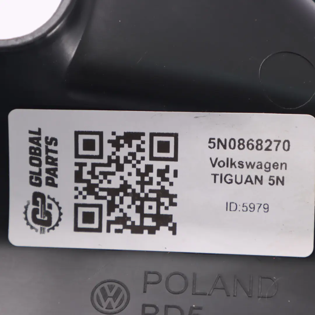 Volkswagen Tiguan 5N C Rivestimento Del Montante Destro Nero - SKU 5N0868270 - Numero di parte 5N0868270