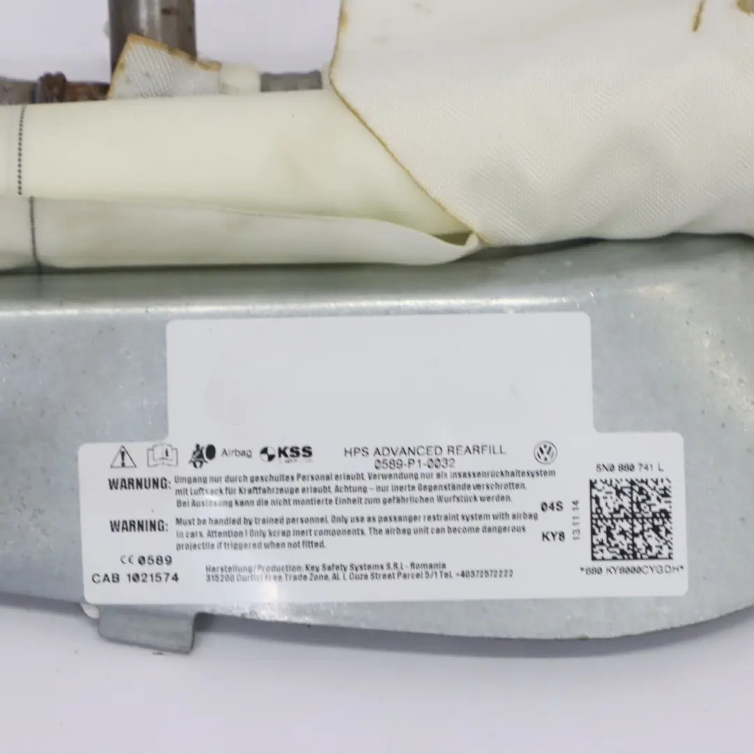 VW Volkswagen Tiguan 5N Sinistra Modulo Aria Testa Tenda Tetto - SKU 5N0880741L - Numero di parte 5N0880741L
