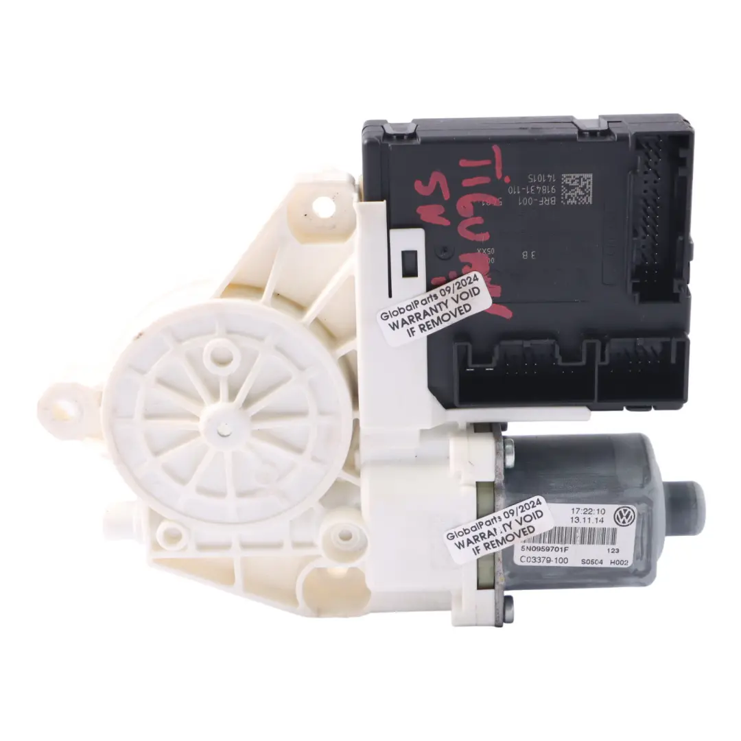 Lève-vitre moteur avant pour Volkswagen Tiguan 5N à propos du numéro de pièce 5N0959701J Volkswagen Tiguan 5N Lève-vitre moteur avant - SKU 5N0959701J - Numéro de pièce 5N0959701J