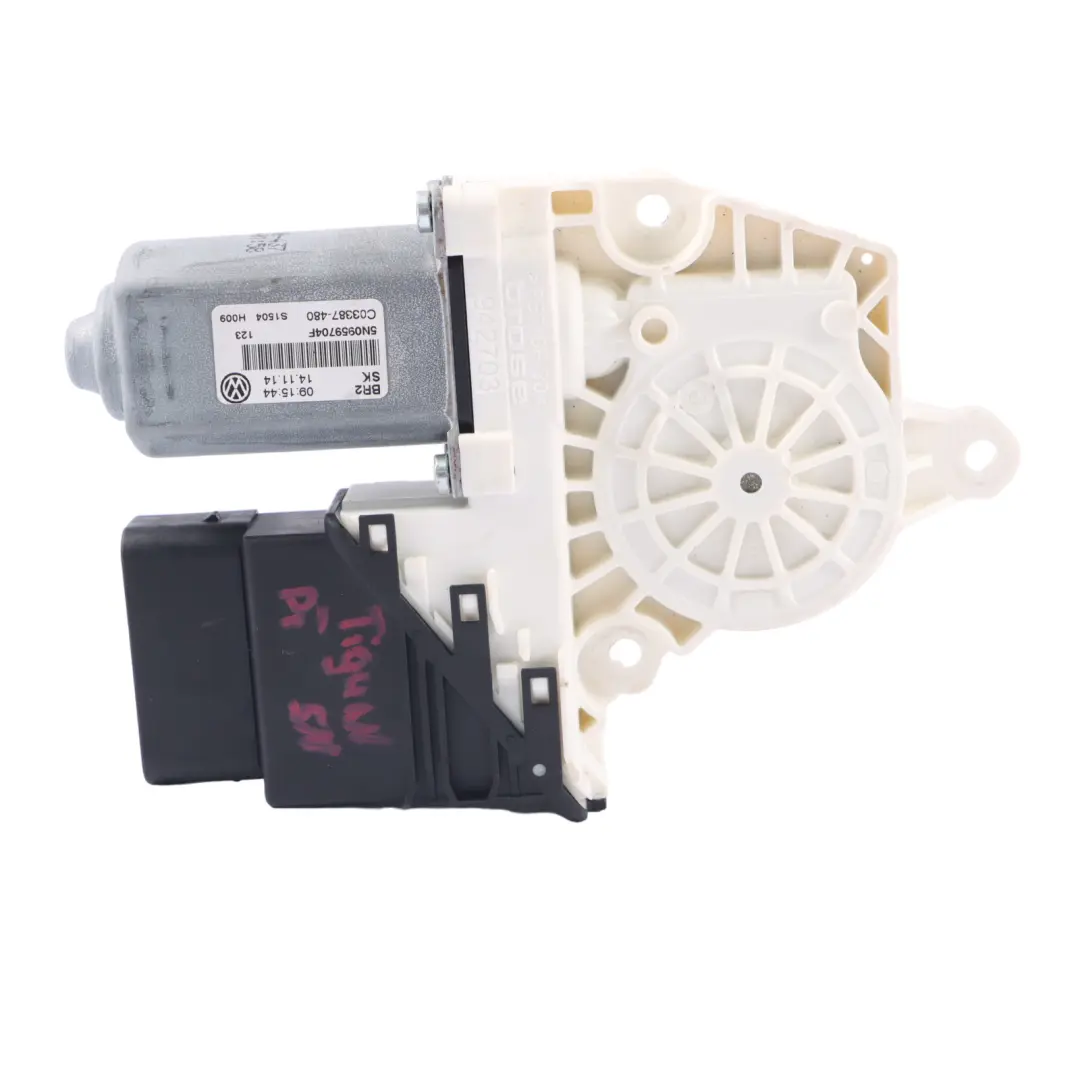 Motore Alzacristalli Elettrico Posteriore Destro per Volkswagen Tiguan 5N con numero di parte 5N0959704F Volkswagen Tiguan 5N Motore Alzacristalli Elettrico Posteriore Destro - SKU 5N0959704F - Numero di parte 5N0959704F