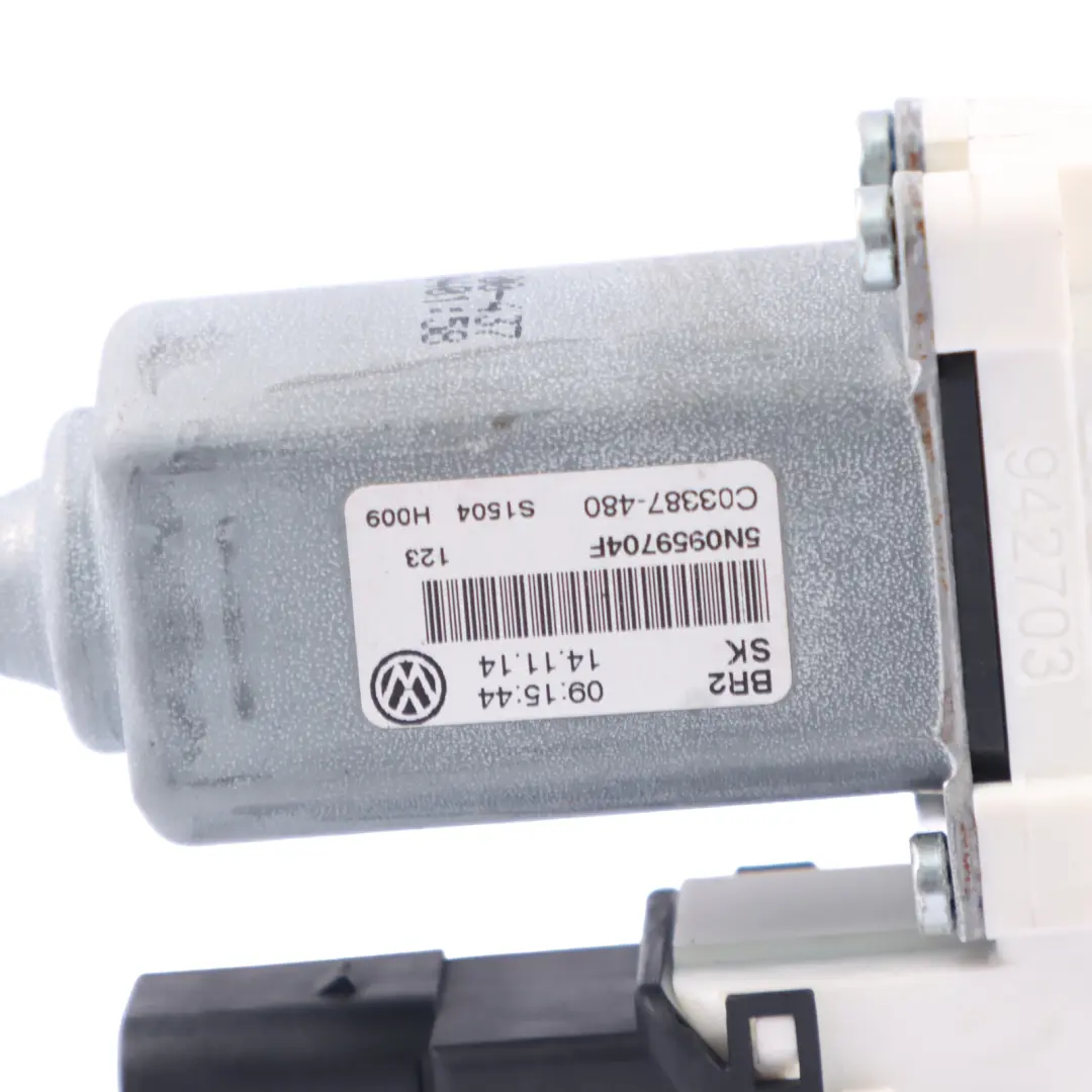 Door Window Lifter Motor Electric Rear Right O/S to Volkswagen Tiguan 5N with Part number 5N0959704F Volkswagen Tiguan 5N Door Window Lifter Motor Electric Rear Right O/S - SKU 5N0959704F - Part number 5N0959704F