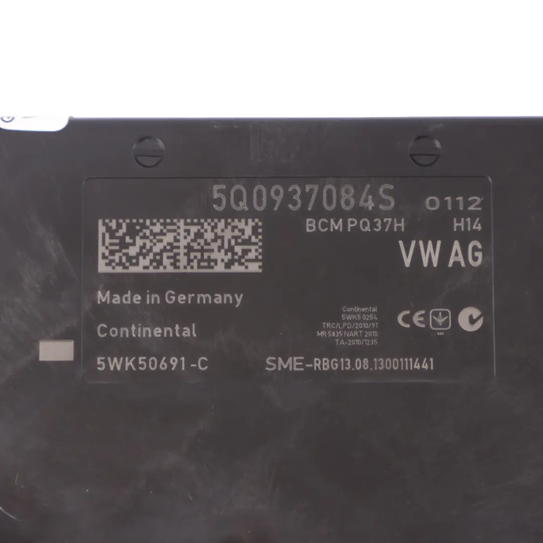 Volkswagen Golf Mk7 BCM Unidad del módulo de control carrocería ECU - SKU 5Q0937084S - Número de pieza 5Q0937084S