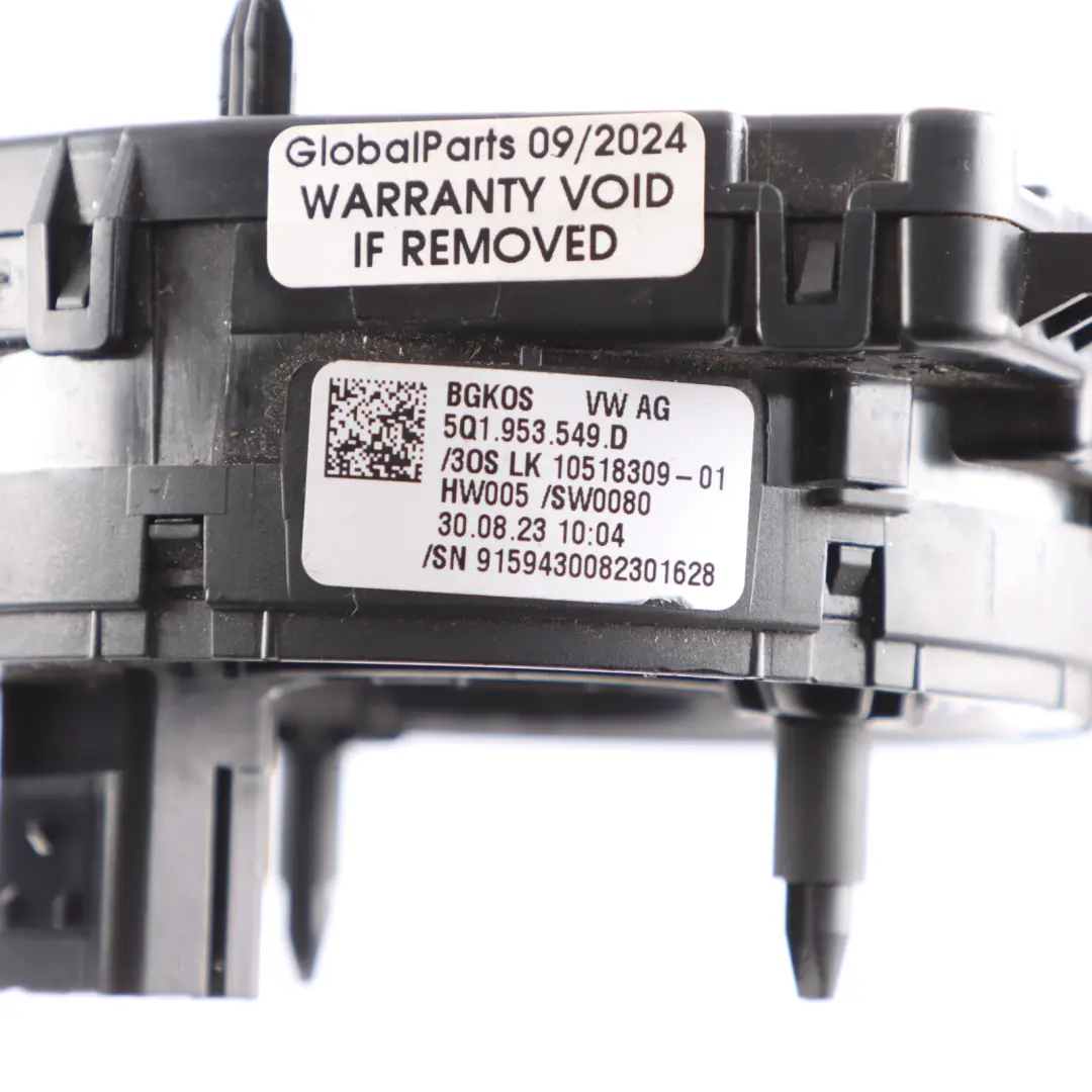 Mk8 Muelle del volante Slip Ring Squib para Volkswagen VW Golf con número de pieza 5Q1953549D Volkswagen VW Golf Mk8 Muelle del volante Slip Ring Squib - SKU 5Q1953549D - Número de pieza 5Q1953549D