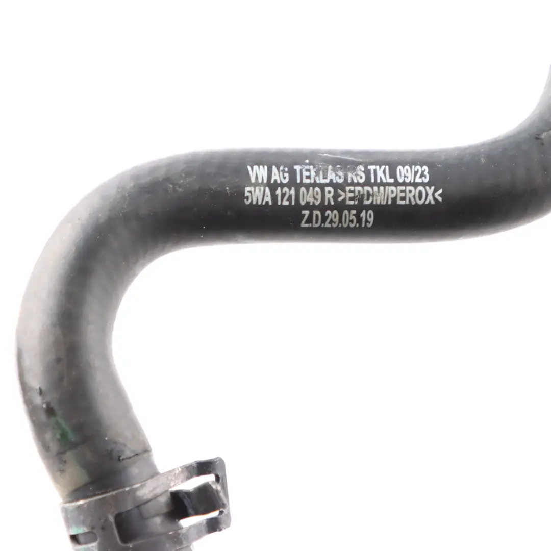 DLAA Coolant Hose Pipe Left N/S Line to Volkswagen Golf 8 1.0 TSI with Part number 5WA121049R Volkswagen Golf 8 1.0 TSI DLAA Coolant Hose Pipe Left N/S Line - SKU 5WA121049R - Part number 5WA121049R