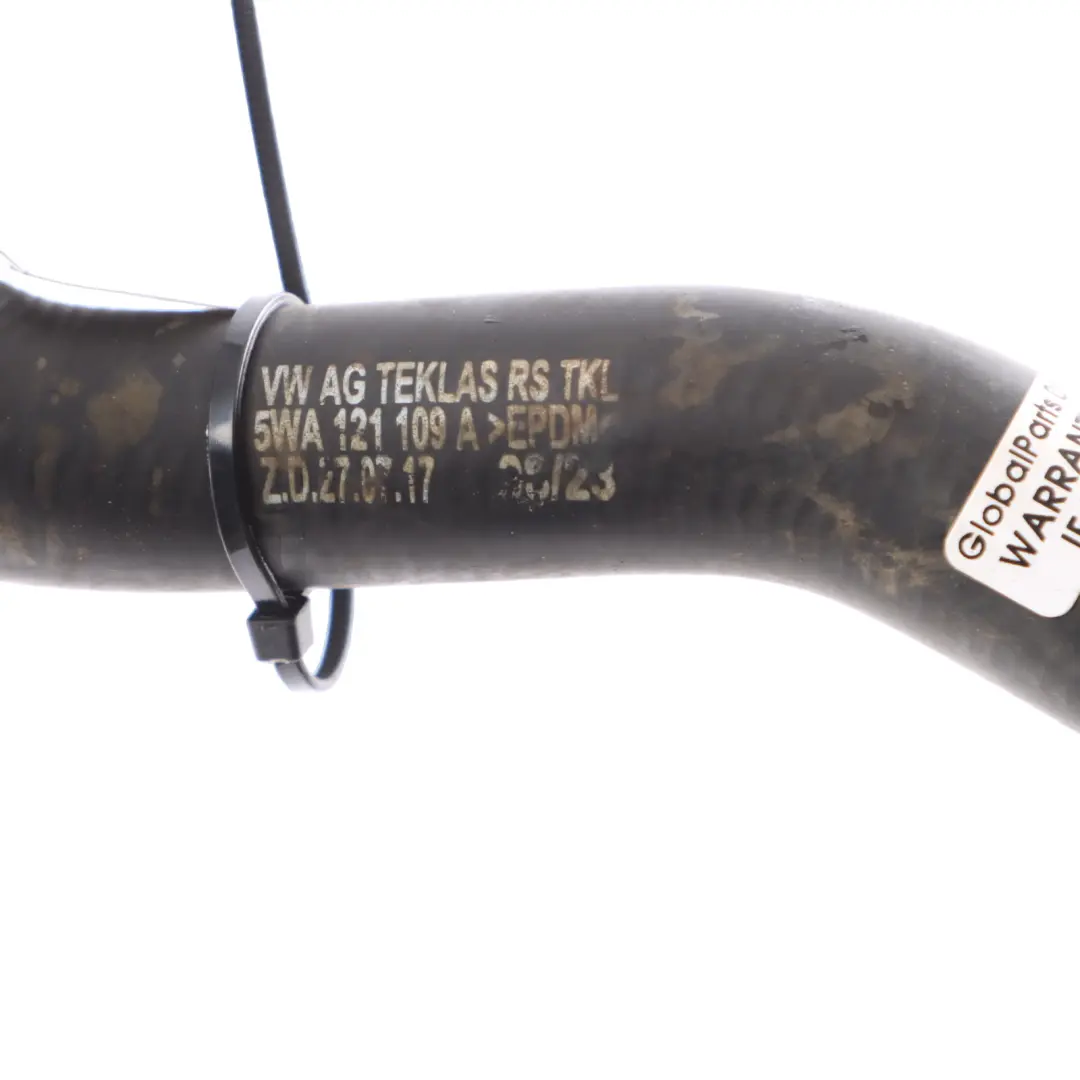 Water Pipe Hose Coolant Cooling Engine Radiator to Volkswagen Golf CD1 with Part number 5WA121109A Volkswagen Golf CD1 Water Pipe Hose Coolant Cooling Engine Radiator - SKU 5WA121109A - Part number 5WA121109A