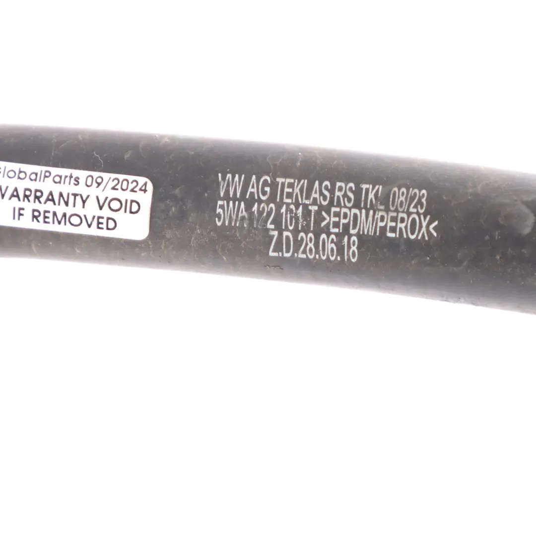 DLAA Top Coolant Hose Pipe Right O/S Line to Volkswagen Golf 8 1.0 TSI with Part number 5WA122101T Volkswagen Golf 8 1.0 TSI DLAA Top Coolant Hose Pipe Right O/S Line - SKU 5WA122101T - Part number 5WA122101T