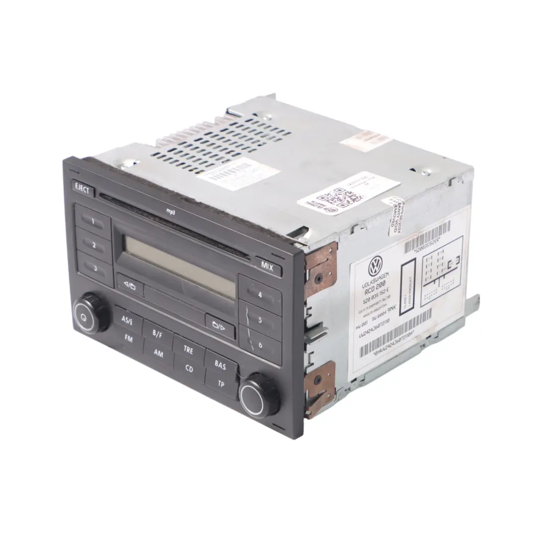 Volkswagen Fox 5Z Radio Stereo Lettore CD Unità Principale MP3 - SKU 5Z0035152E - Numero di parte 5Z0035152E