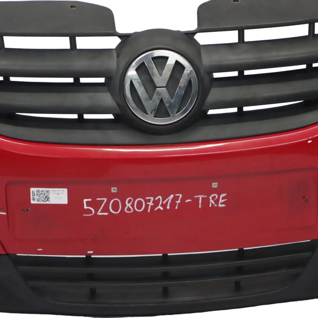 Volkswagen VW Fox Front Bumper Trim Panel Cover Tornado Red - Y3D - SKU 5Z0807217F-TRE - Part number 5Z0807217F