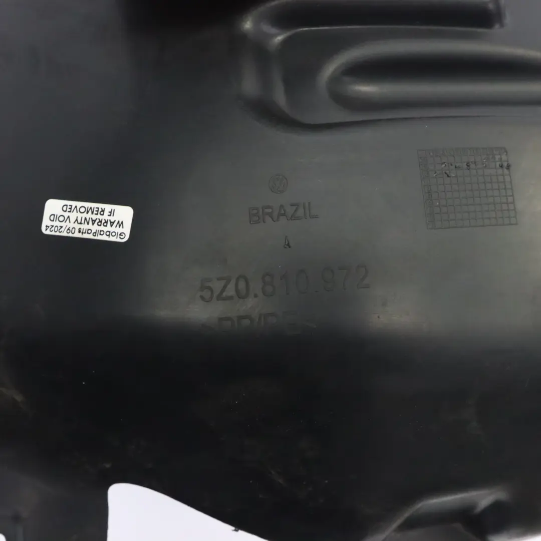 Volkswagen Fox 5Z Tapa Paso Rueda Trasero Derecho - SKU 5Z0810972 - Número de pieza 5Z0810972