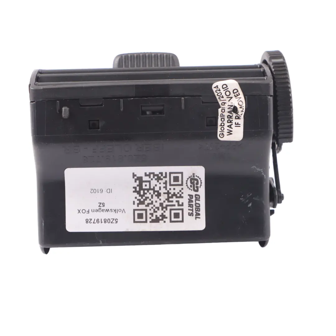 Volkswagen Fox 5Z Bocchetta d'Aria Cruscotto Ugello Griglia Trim - SKU 5Z0819728 - Numero di parte 5Z0819728